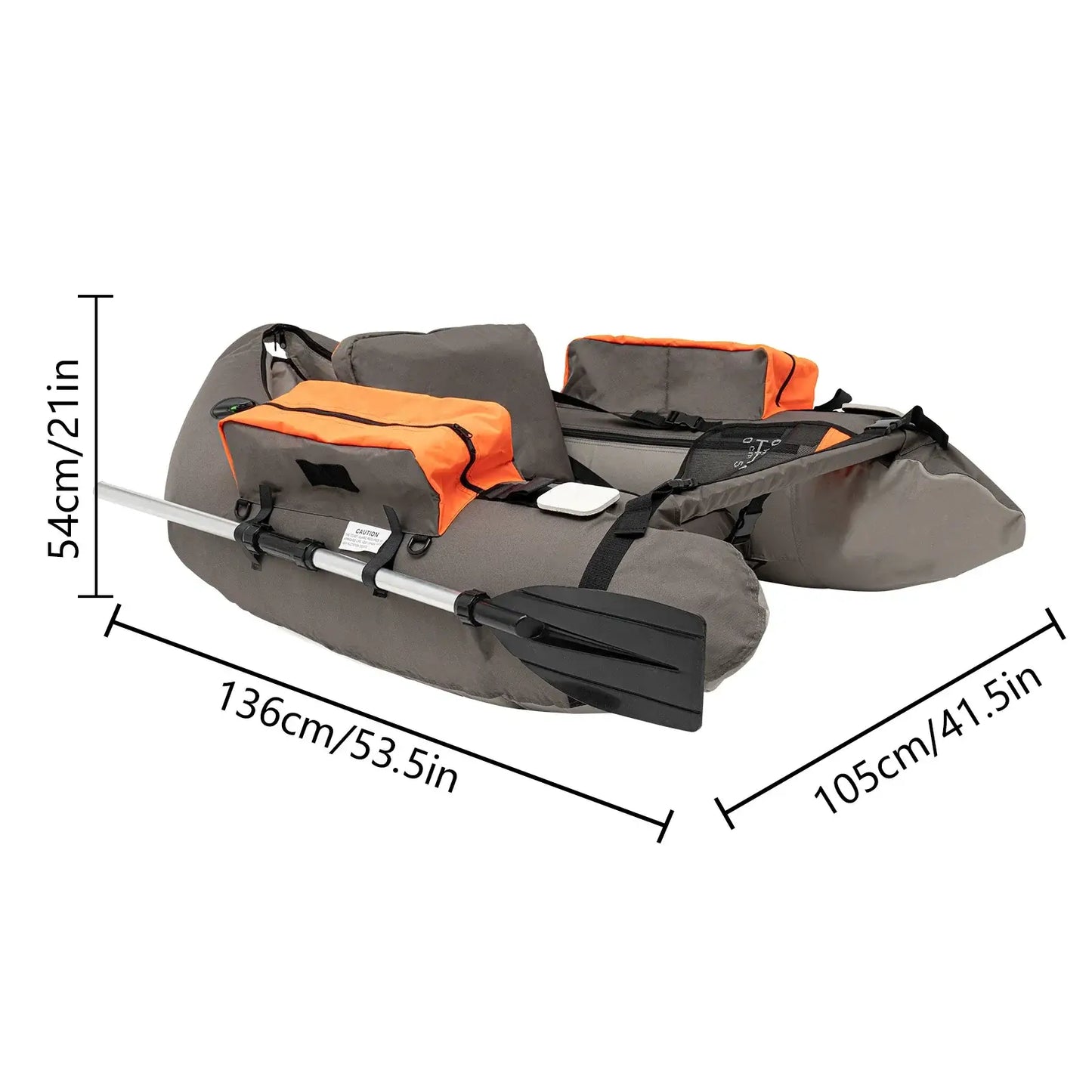 Outdoor Fishing Boat Inflatable Boat Raft with Pump Adjustable Backrest Sportsman Specialty Products