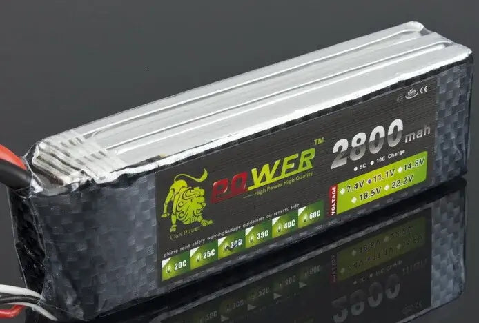 11.1V 5200mah Rechargeable Battery for RC Drone Cars Airplane, high-power and high-quality battery.