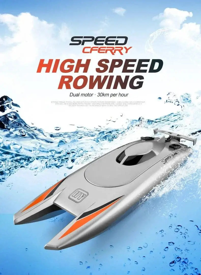 2.4G Radio Rc Boat 30Km/h Racing Boat High Speed Speedboat Sportsman Specialty Products