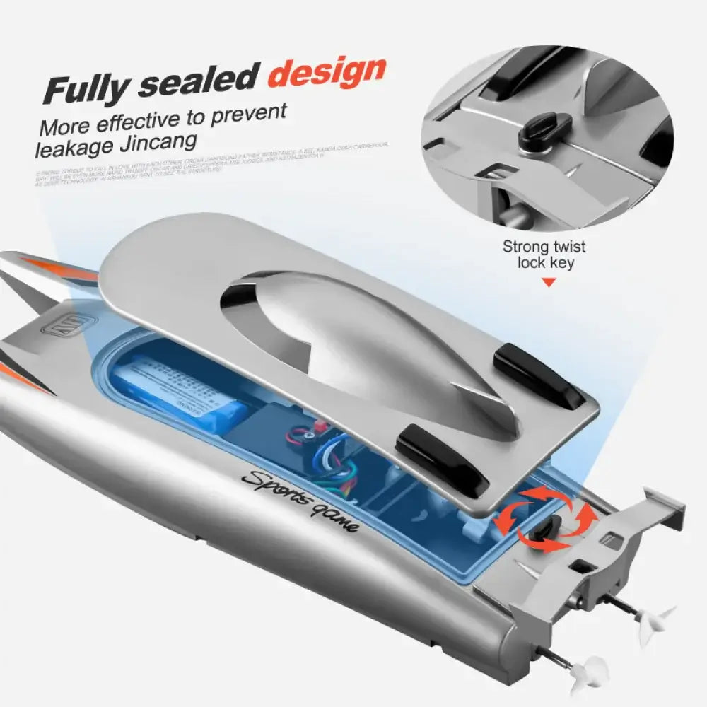 30Km/h Racing Boat 2.4G Radio controlled Rc Boat High Speed Speedboat Sportsman Specialty Products