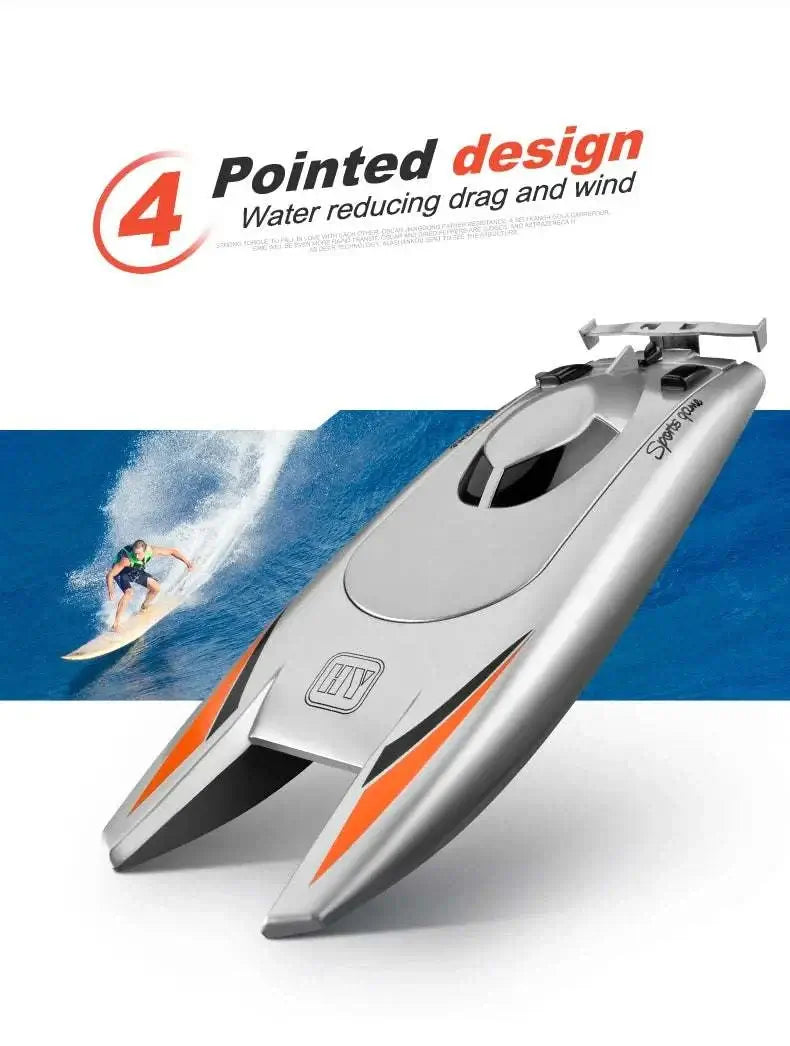 2.4G Radio Rc Boat 30Km/h Racing Boat High Speed Speedboat Sportsman Specialty Products