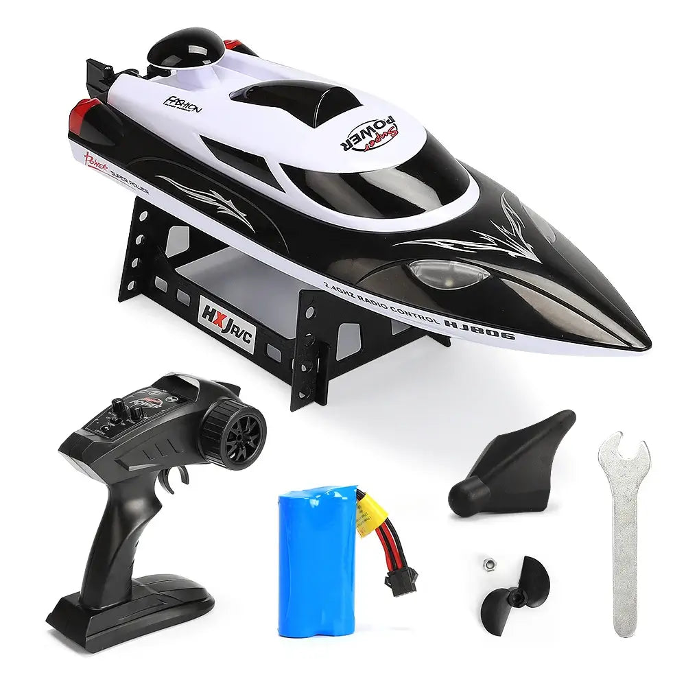 High Speed RC Racing Boat 35kmh 200m Control Distance Sportsman Specialty Products