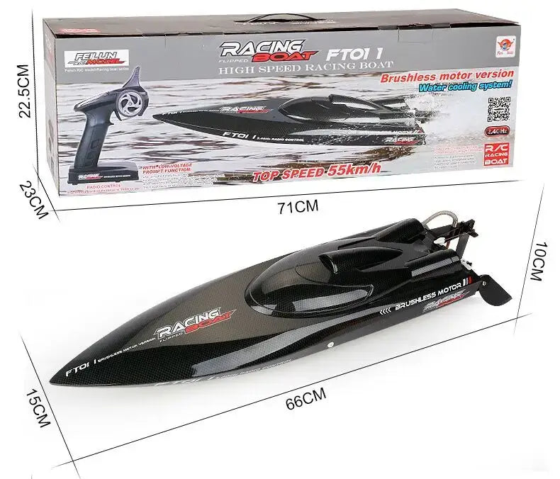 Feilun FT011 FT012 Large RC Speed Boat 2.4G 4WD 55KM/H Remote Control Sportsman Specialty Products