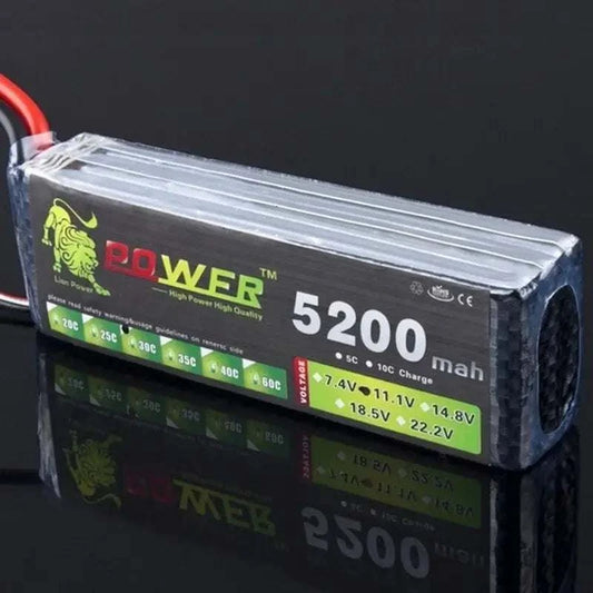 11.1V 5200mah Rechargeable Battery for RC Drone Cars Airplane, high-power and high-quality battery.