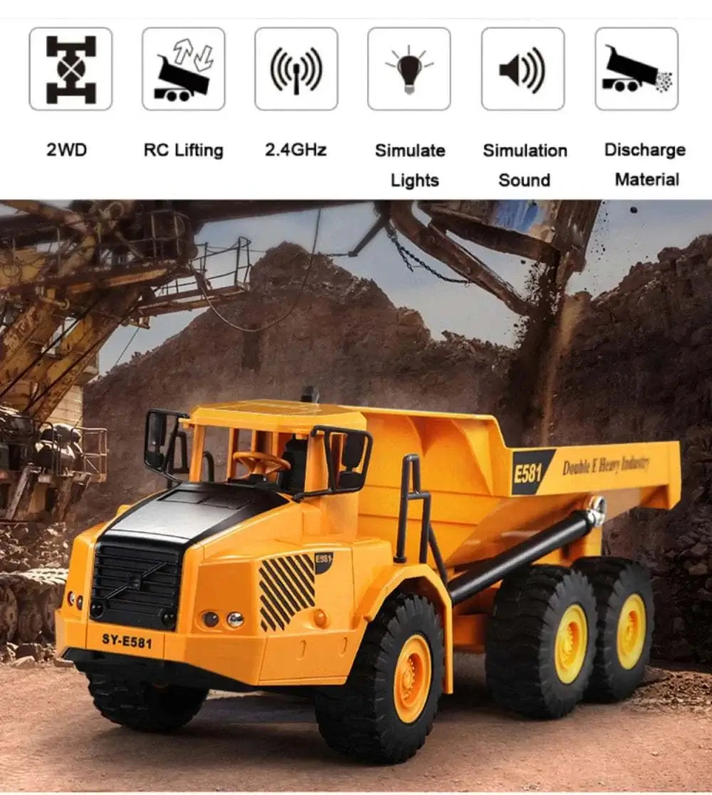 RC Dumper Caterpillar Tractor 2.4G Remote Control Sportsman Specialty Products