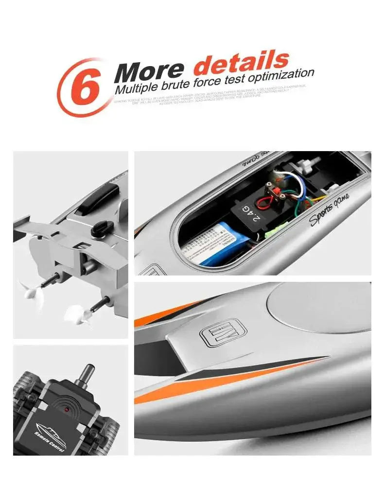 2.4G Radio Rc Boat 30Km/h Racing Boat High Speed Speedboat Sportsman Specialty Products