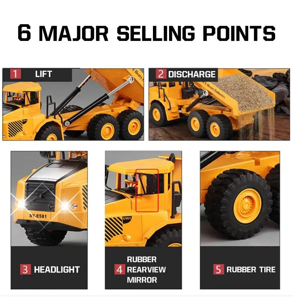 RC Dumper Caterpillar Tractor 2.4G Remote Control Sportsman Specialty Products