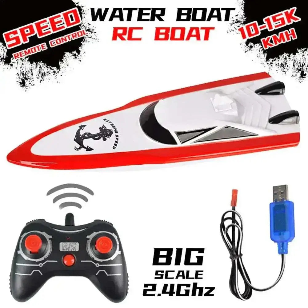 RC Boat 2.4G Full Frequency High Speed Shark Boat Sportsman Specialty Products RC boat