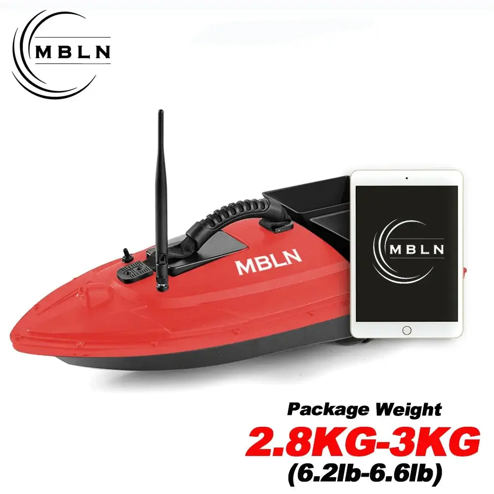 MBLN Bait Boat for Carp Fishing Dual Hoppers,1.5kg Load,300m Remote Range Sportsman Specialty Products