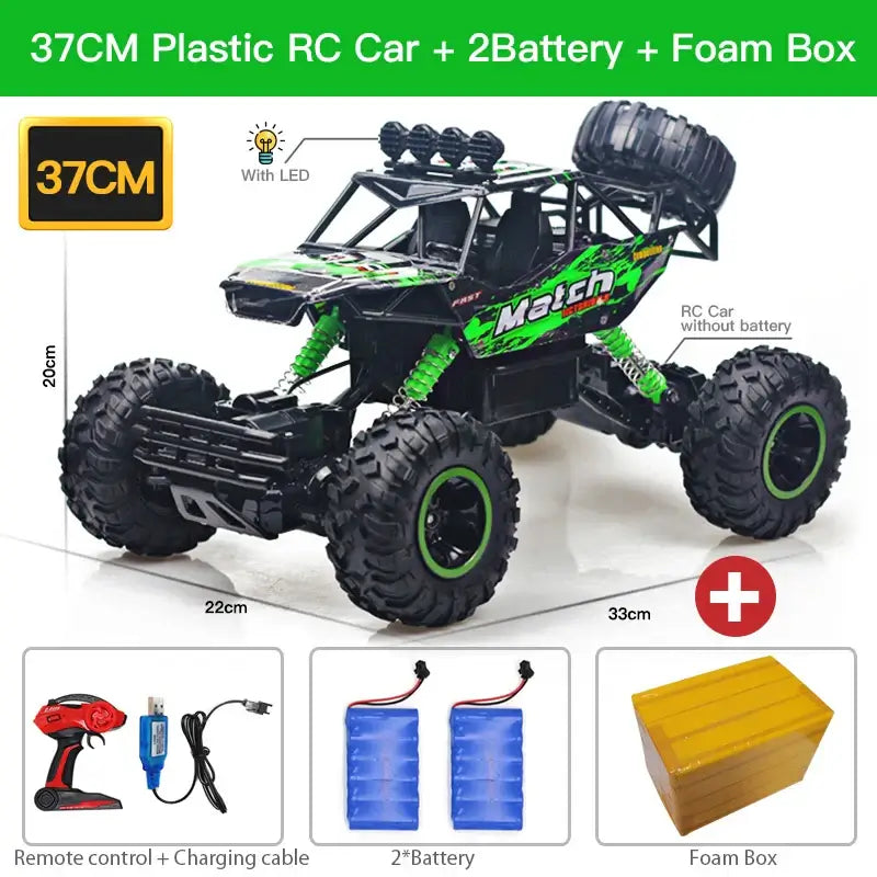 1:12 4x4 Off-Road RC Car With LED Lights 2.4G Radio Control Car Sportsman Specialty Products