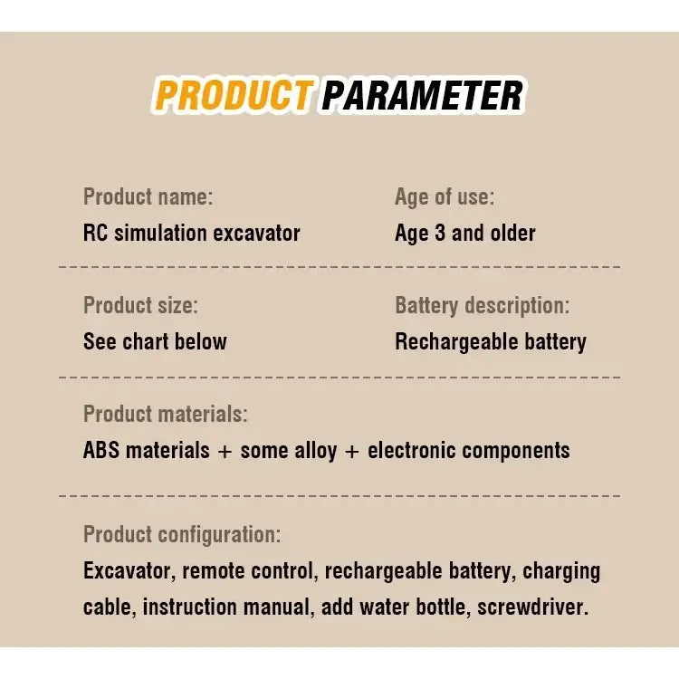 RC Excavator 17CH Remote Control Truck 2.4G RC Crawler