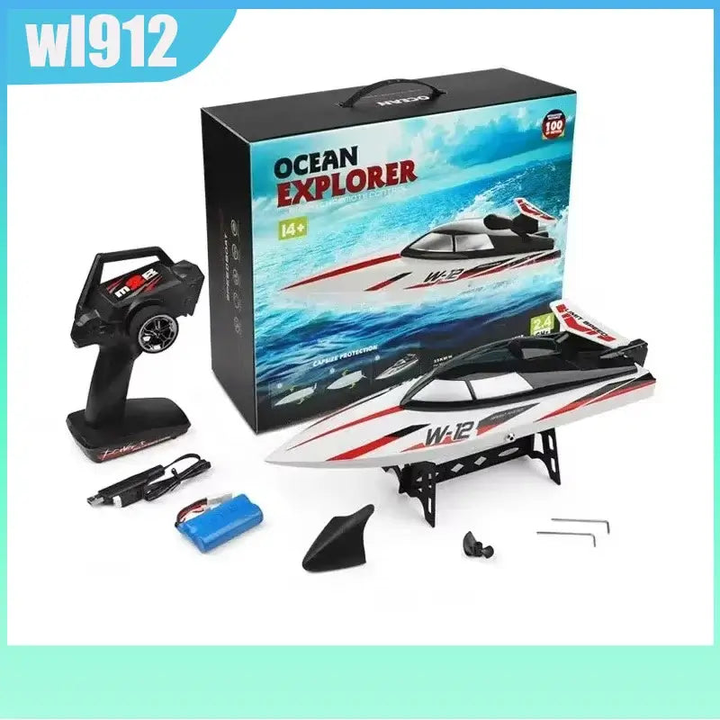 Remote-controlled Speedboat Wl912 Rc Boat 2.4ghz 35 Kilometers Sportsman Specialty Products