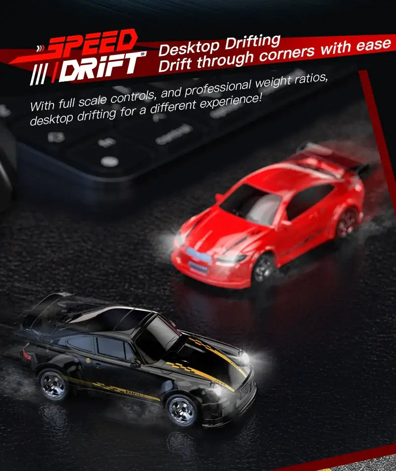 1/64 2.4G High speed Drift Rc Car 4WD Remote Control Sportsman Specialty Products