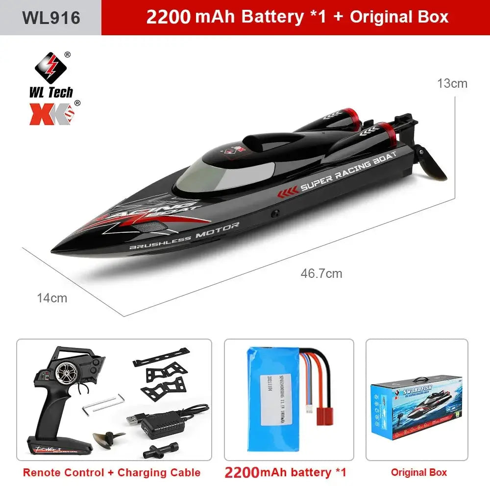 WLtoys WL916 WL912-A RC Boat 2.4Ghz 55KM/H 35KM/H High Speed Sportsman Specialty Products