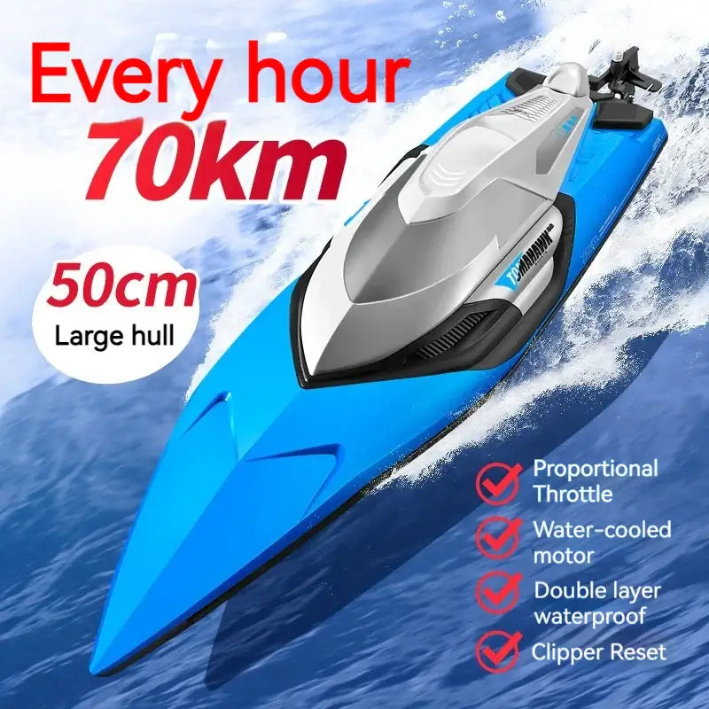 RC Speedboat S2 Super-Sized 50cm High-Speed Sportsman Specialty Products