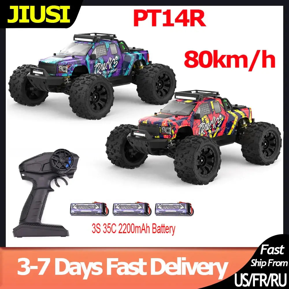 RC Car 4WD 80km/h Brushless 2.4G Remote Control Racing Car Sportsman Specialty Products