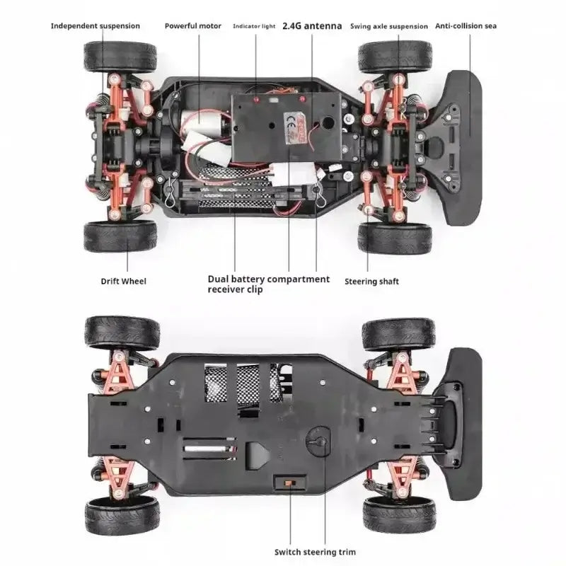46cm super large rc drift car,70km/h high-speed 4WD off-road rc cars Sportsman Specialty Products