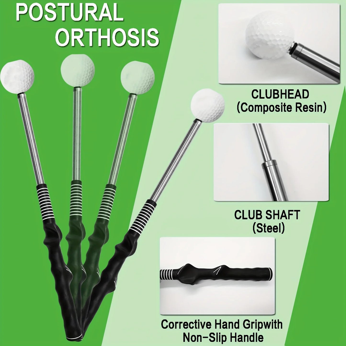 Retractable Golf Swing Training Aid, Golf Grip Trainer & Golf Swing Trainer Sportsman Specialty Products