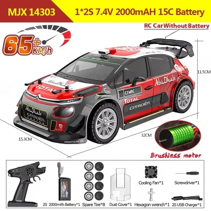 Hyper Go MJX 14209 14210 14301 14302 14303 1/14 4WD RC Car 75KM/H Sportsman Specialty Products