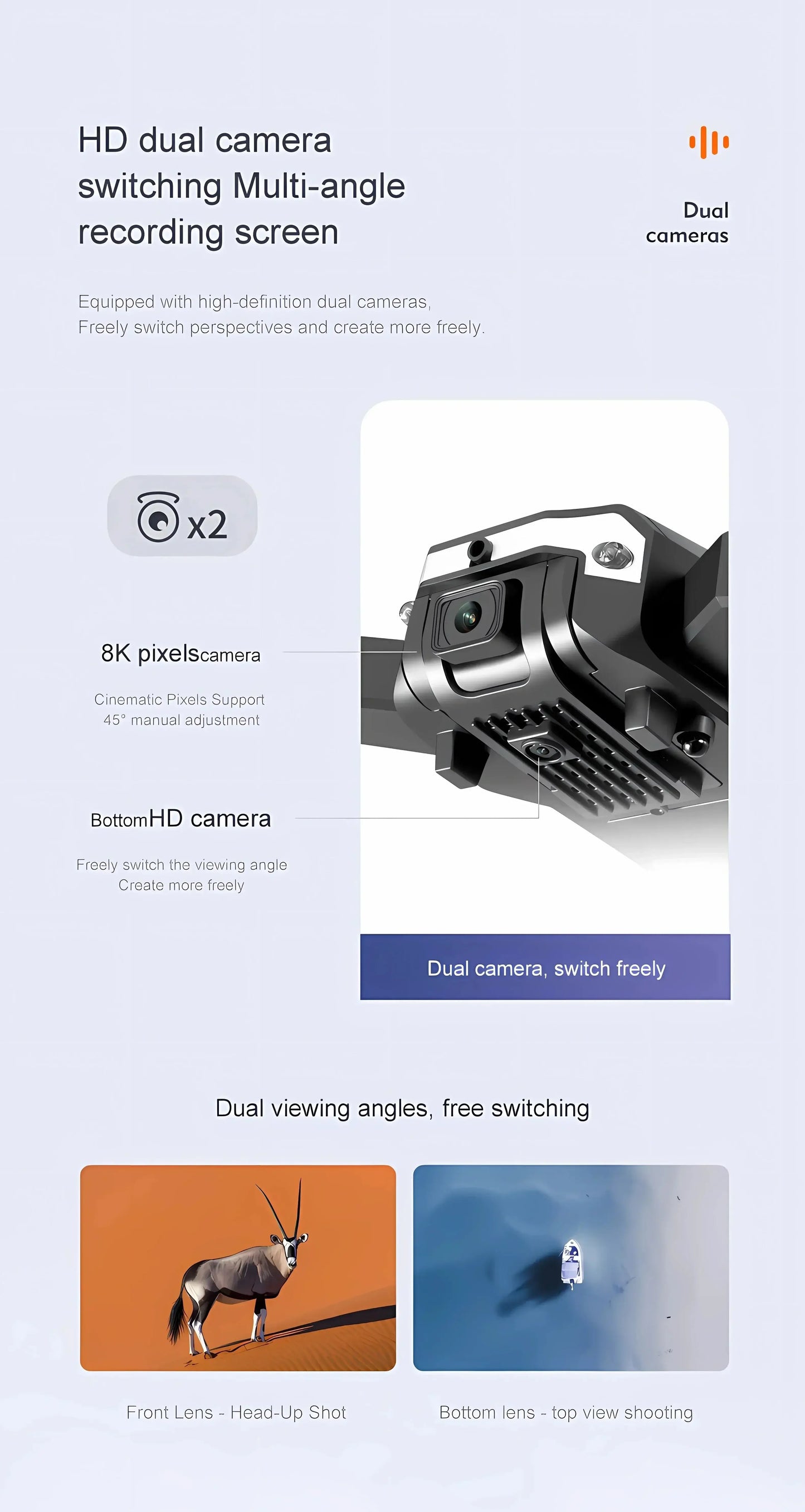 QJ S6/G6 GPS Drone 4K Professional HD Camera Foldable Quadcopter