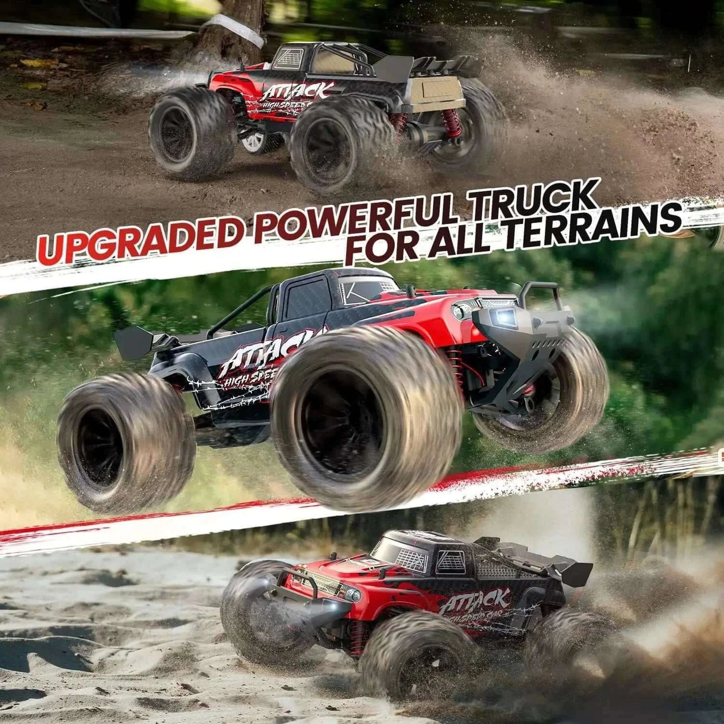 DEERC 9500E 1:16 RC Car - 4x4 Off-Road Monster TruckSportsman Specialty Products