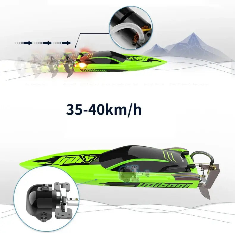 22.8 Inches UDI R/C UDI018 Large RC Speed Boat Sportsman Specialty Products