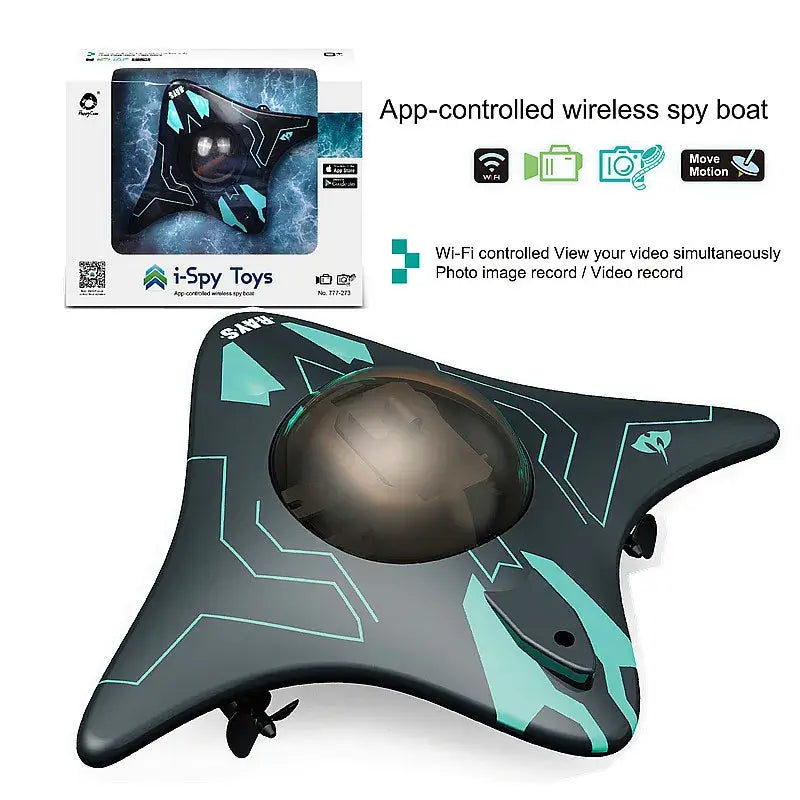 Mini WIFI RC Boat Six-way Submarine Diving Real-time Sportsman Specialty Products