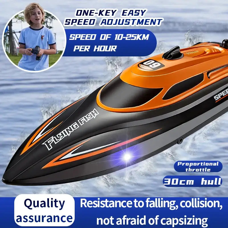 RC Battery Boat 2.4Ghz 25km/h High-Speed Remote Control Sportsman Specialty Products