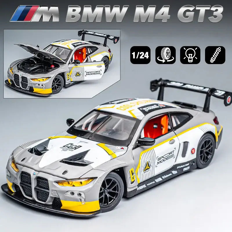 NEW 1:24 BMW M4 GT3 Red Bull M6 BMW CSL Alloy Car Sportsman Specialty Products