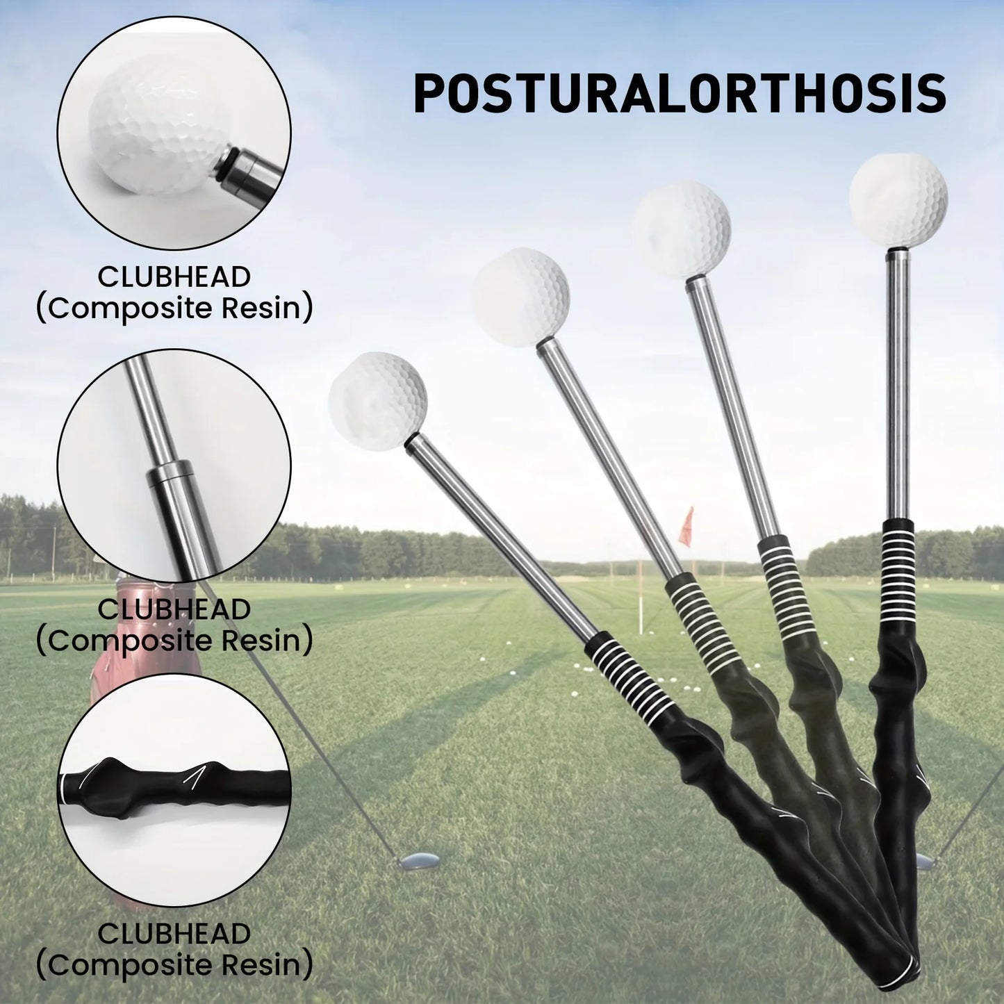 Retractable Golf Swing Training Aid, Golf Grip Trainer & Golf Swing Trainer Sportsman Specialty Products