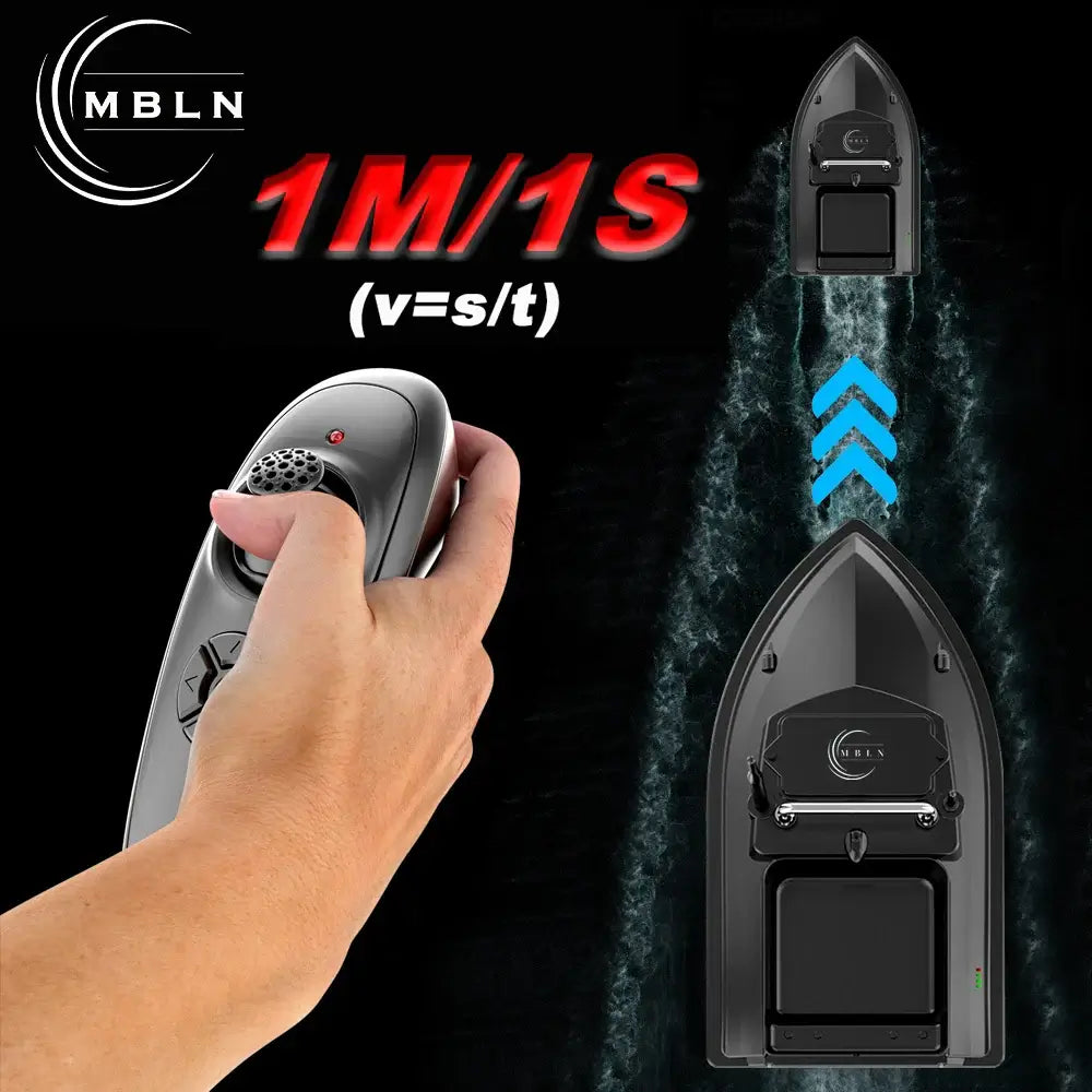 MBLN Bait Boat for Carp Fishing Dual Hoppers,2kg Load,300m Sportsman Specialty Products