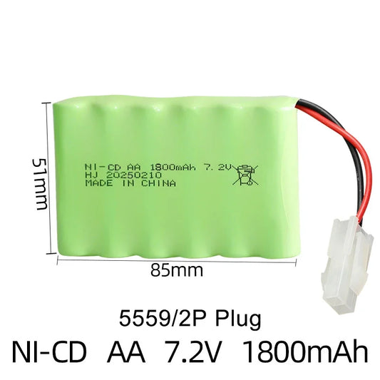 RC Truck Lipo Battery 7.2V 1800mah RC Battery Packs