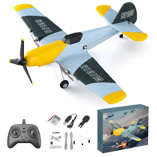 BF109 RC Plane 2.4G Remote Control Stunt Glider with Gyro Sportsman Specialty Products