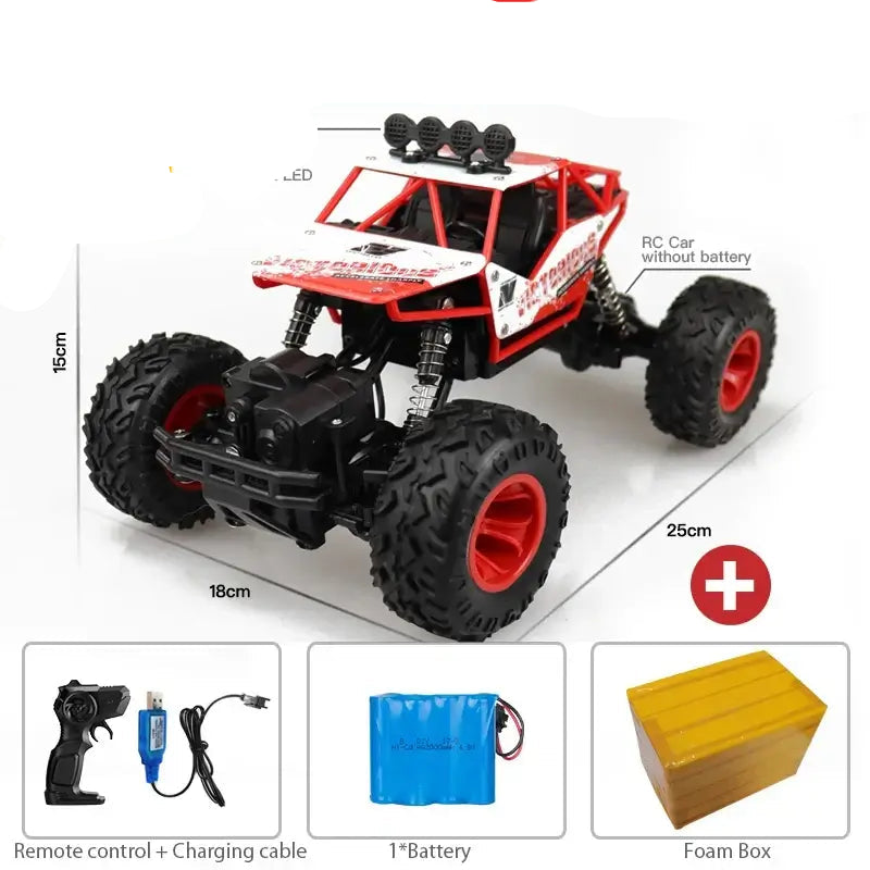 1:12/1:16 4WD Remote Control Car With Led Lights Sportsman Specialty Products