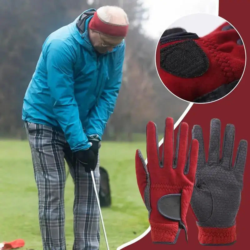 1 Pair Winter Golf Gloves Superelasticity Non-Slip Warm Gloves Sportsman Specialty Products