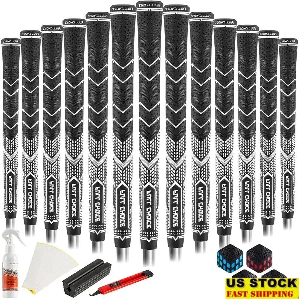 High Traction Non-Slip Golf Grips 13 Pack Advanced Texture Low Taper Control Sportsman Specialty Products