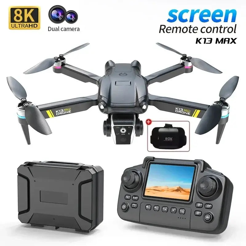 New K13MAX Drone With Screen Remote Control 8K HD Sportsman Specialty Products