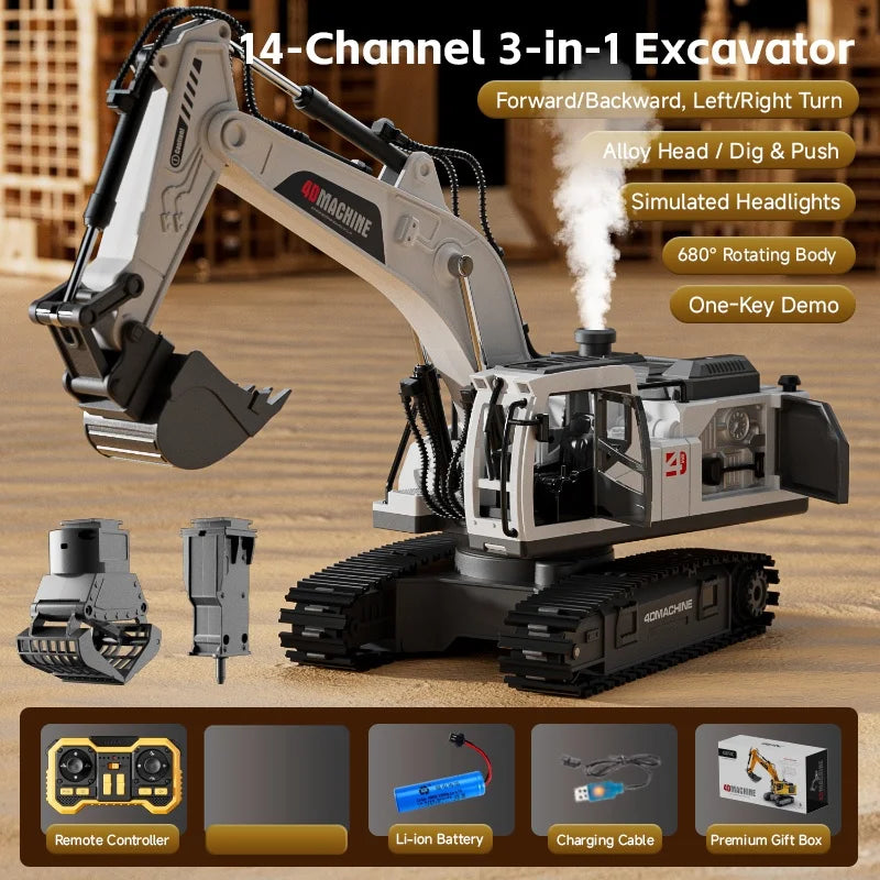 RC Excavator 14 Channel 3 IN 1 RC Engineering