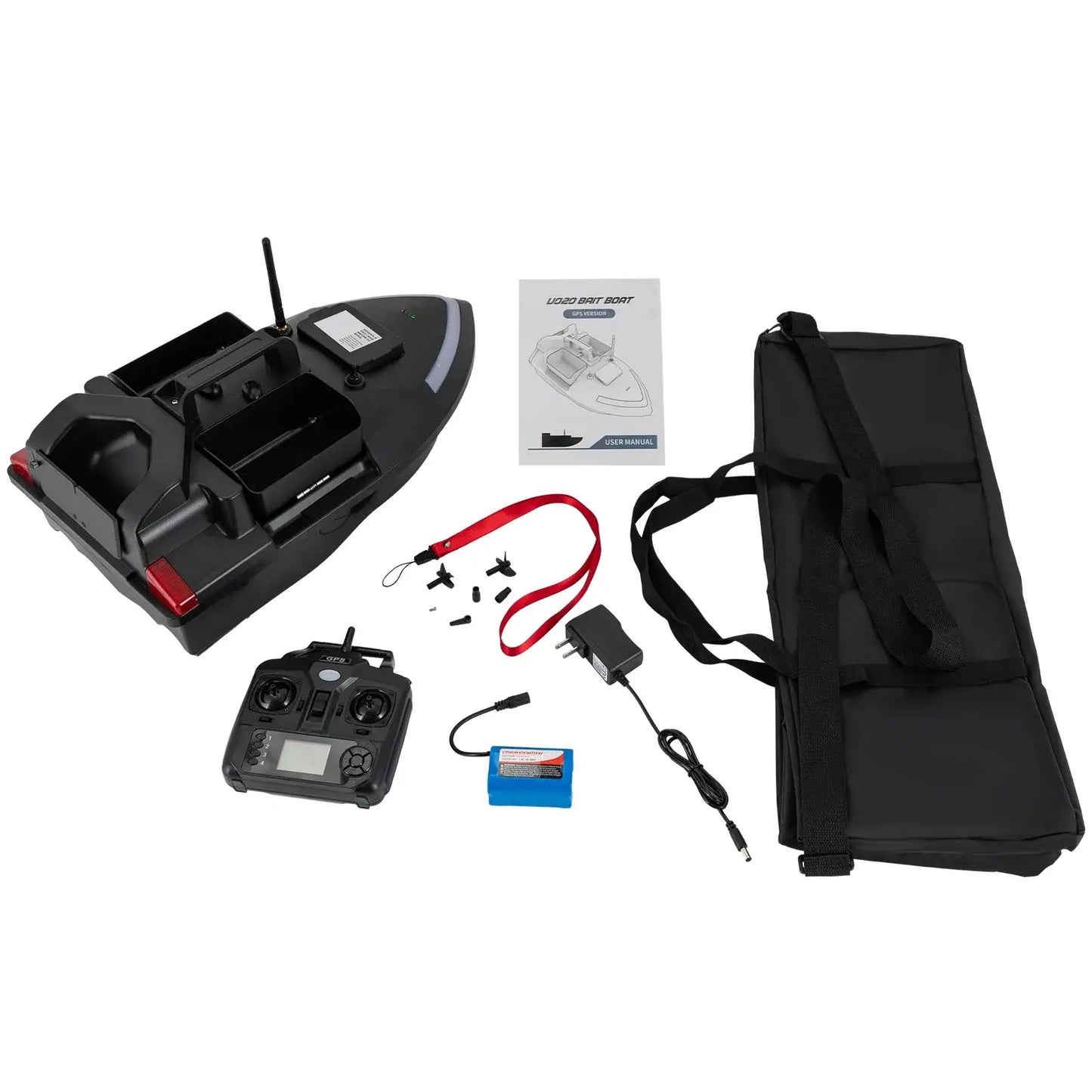 GPS Fishing Automatic Bait Boat W/1640.42ft Remote Range Sportsman Specialty Products