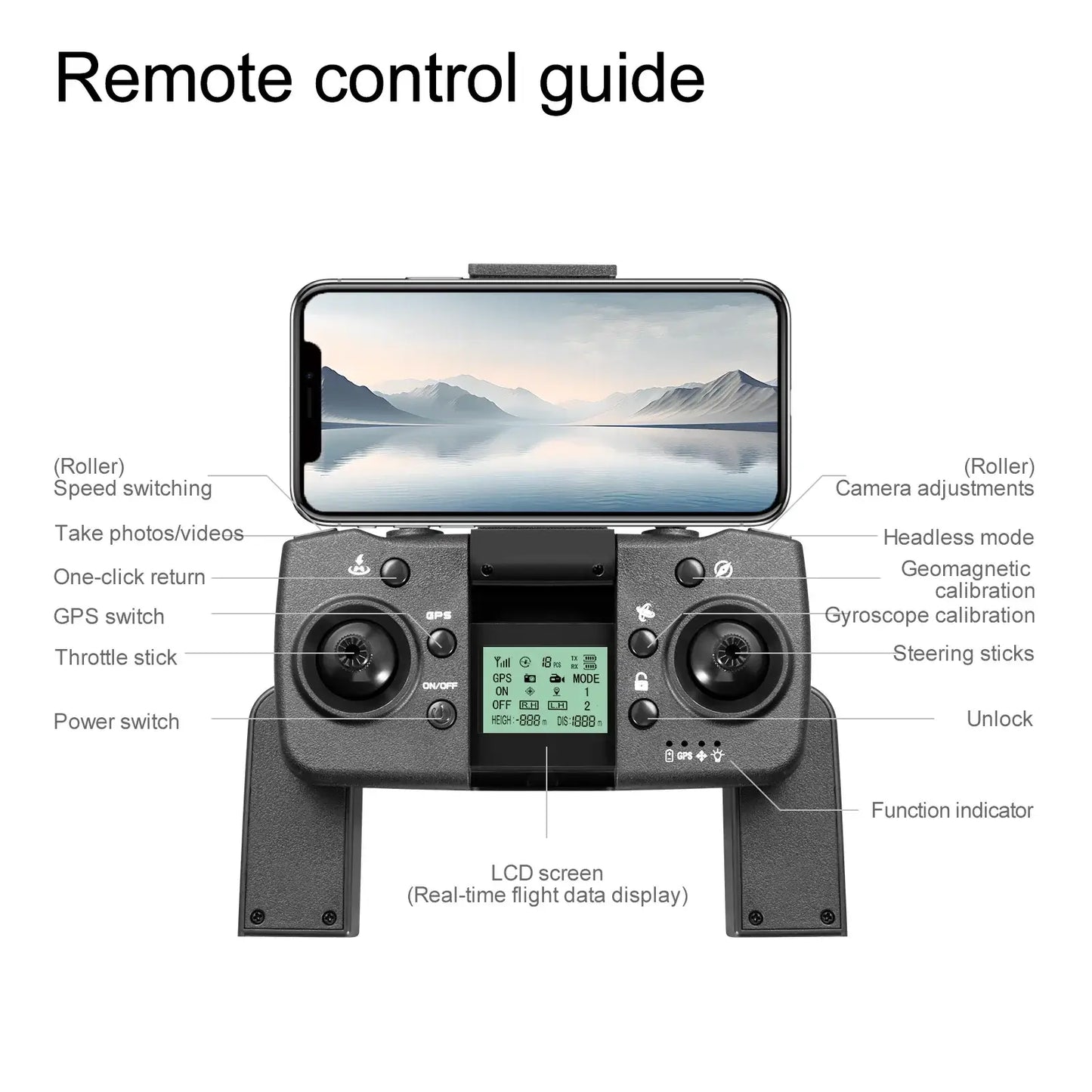 M8 Pro Drone 4k Professional HD 4k Rc Airplane Dual-Camera Sportsman Specialty Products