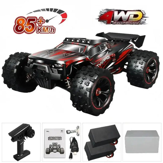 1:16 85KM/H Or 50KM/H 4WD RC Car With LED Remote Control Cars Sportsman Specialty Products