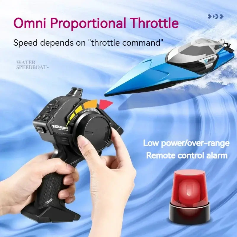 RC Speedboat S2 Super-Sized 50cm High-Speed Sportsman Specialty Products