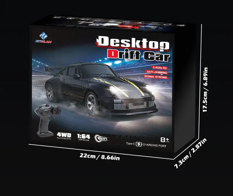 1/64 2.4G High speed Drift Rc Car 4WD Remote Control Sportsman Specialty Products