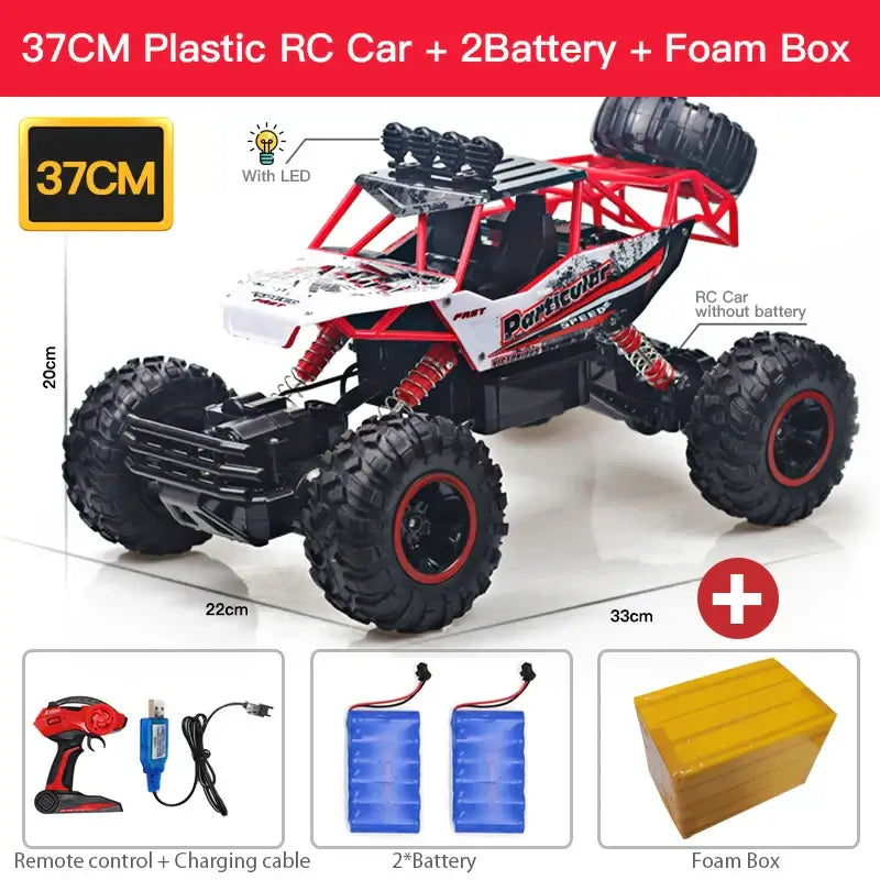 1:12 4x4 Off-Road RC Car With LED Lights 2.4G Radio Control Car Sportsman Specialty Products