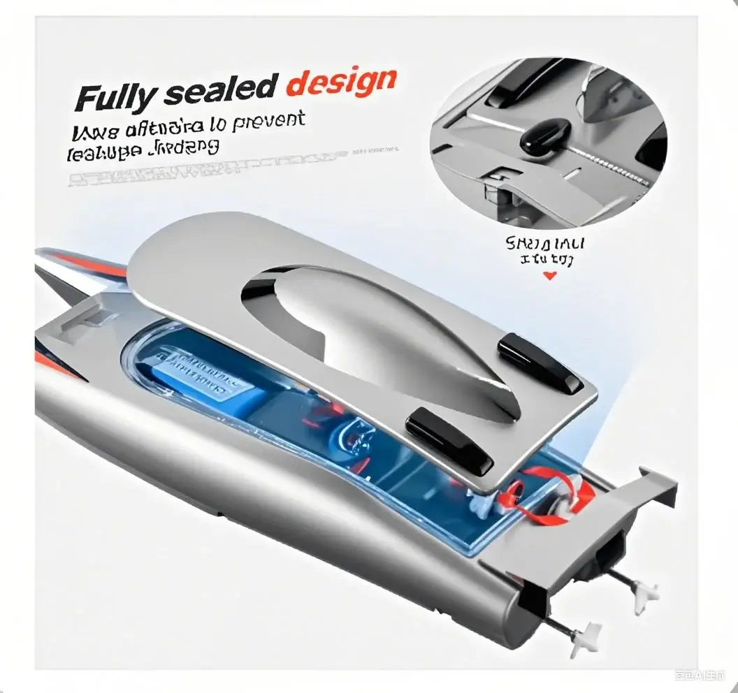 RC Boat, Dual Motors, 2-Channel, 30 KM/H High Speed Sportsman Specialty Products