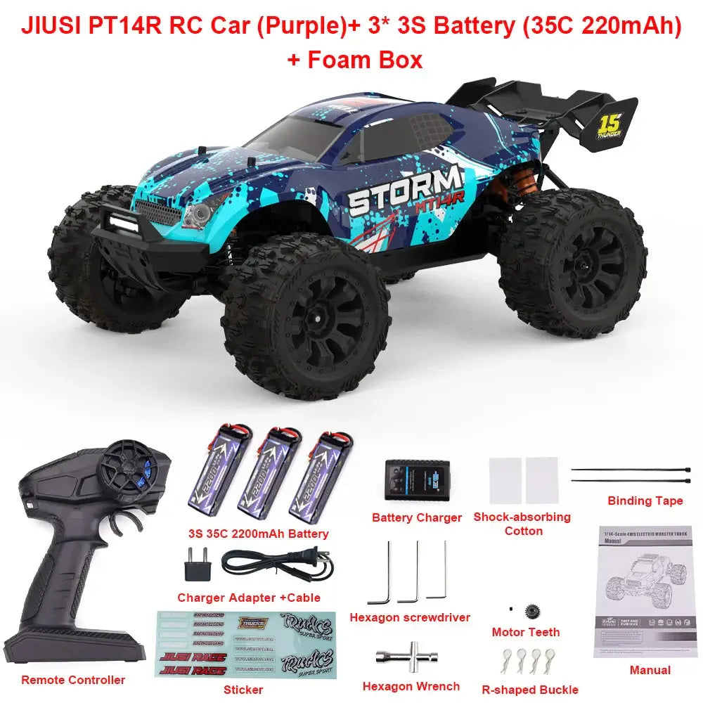 RC Car 4WD 80km/h Brushless 2.4G Remote Control Racing Car Sportsman Specialty Products