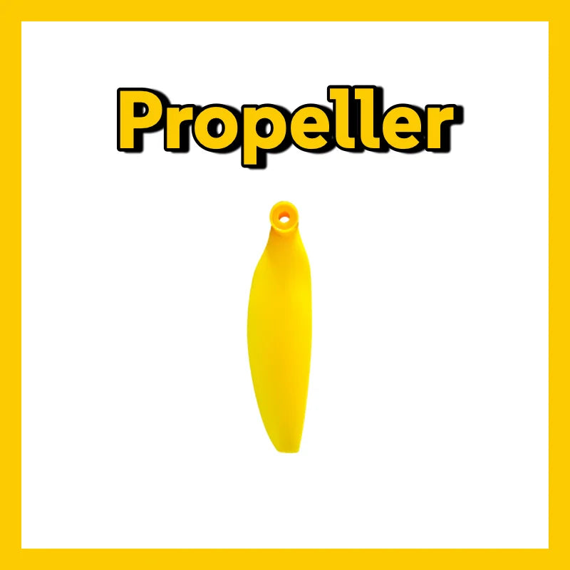 A14 Pro Max GPS drone propeller in yellow with text overlay stating 'Propeller'.