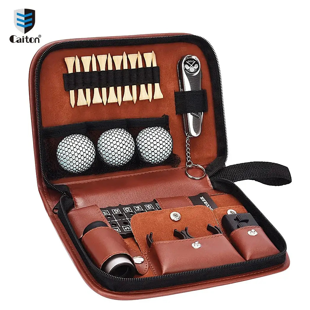 Caiton Golf Accessories Set with Hi-End Case, Golf Balls, Rangefinder Sportsman Specialty Products