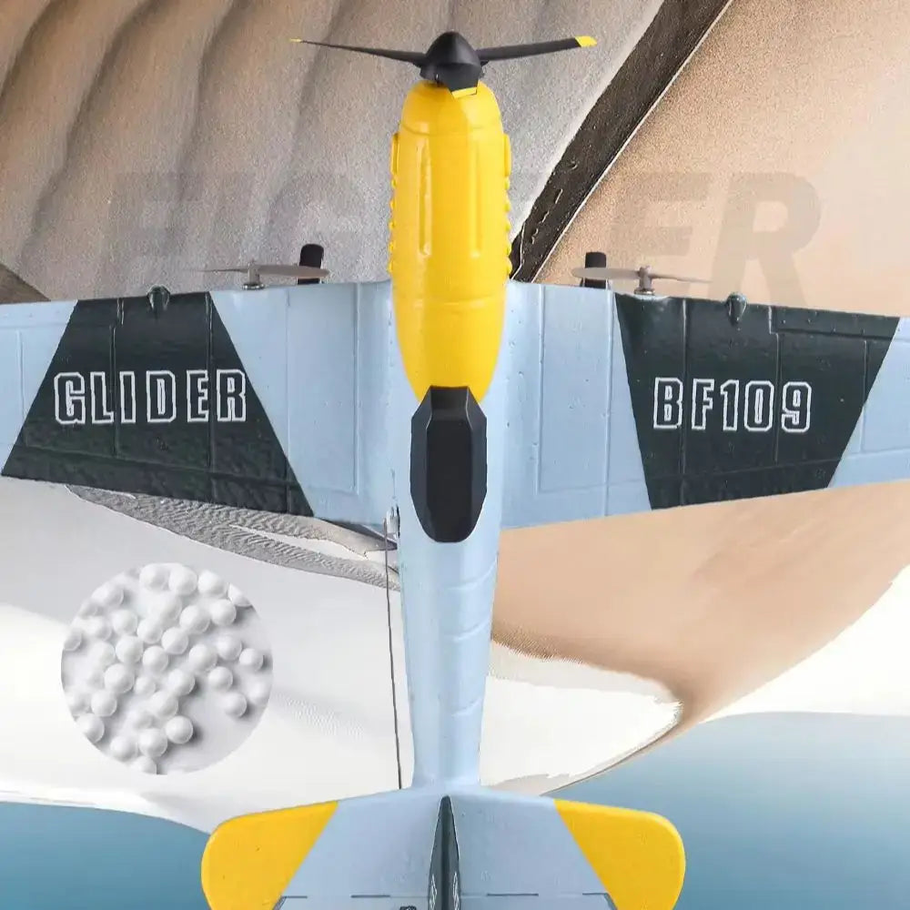 BF109 RC Plane 2.4G Remote Control Stunt Glider with Gyro Sportsman Specialty Products