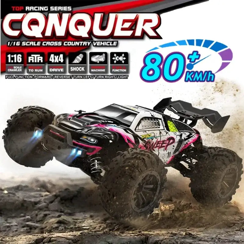 4WD 1:16 80KM/H Super Brushless 50KM/H Brushed RC Car Sportsman Specialty Products